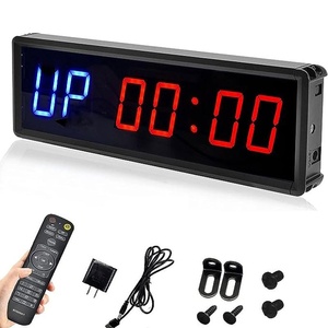 Chronomètre sportif LED en métal étanche pour <span class=keywords><strong>CrossFit</strong></span> en intérieur, avec alarme vocale, chronographe et fonctions intervalles multifonctionnelles - Product Image 2
