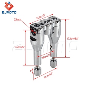 Rehausseur de guidon droit de 25 mm (1 pouce) pour Harley Dyna Softail Road King <span class=keywords><strong>Electra</strong></span> Glide Sportster 883 1200 48 FXD FLHR FLHT - Product Image 4