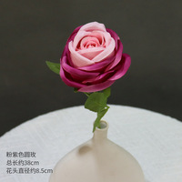 Décoration artisanale pour salle de mariage : Arrangements floraux en soie violette pour allée, accessoires de photographie à domicile et utilisation extérieure