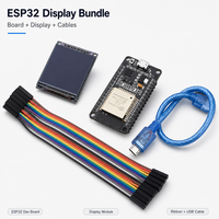 Kit Pemula ESP32, Papan Pengembangan ESP32, Kit Pembelajaran STEM Edukatif, Set Modul Sensor, Breadboard, Layar LCD, MicroPython
