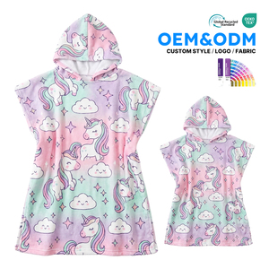 <span class=keywords><strong>Toalla</strong></span> con Capucha Ujoy al por Mayor, para Niños y Niñas, Suave, Absorbente, de Secado Rápido, Poncho de Microfibra para Surf, <span class=keywords><strong>Toalla</strong></span> con Capucha para <span class=keywords><strong>Playa</strong></span> para Niños - Product Image 1