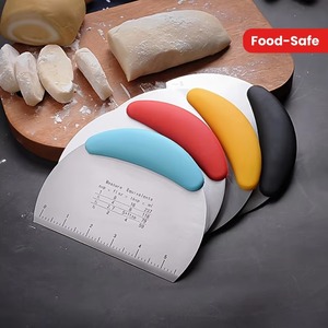 1 raspador de masa de acero inoxidable: herramienta multiusos para repostería y panadería – utensilio de cocina apto para festividades - Product Image 2