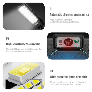 Bán buôn công suất cao LED năng lượng mặt trời ánh sáng đường phố với PIR cảm biến chuyển động IP65 ABS cho đường cao tốc sử dụng - Product Image 3