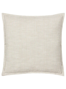 Custom <strong>Cushion</strong> Cover <strong>Beige</strong> Stripes Cotton <strong>Cushion</strong> Cover for Reading &amp; Bed Rest Sofa Chic Decor - Product Image 1