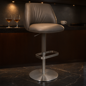 Taburete de Bar Ajustable en Altura GDRS RF-011 con Reposapiés para Restaurante, Cafetería, Hotel - Product Image 3