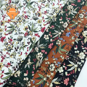Wholesale High Quality 100 Polyester Fabrics Floral Printed Shirt Casual Suit Children's Clothing Fabrics