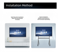 Machine de conférence multifonctionnelle tout-en-un, écran tactile intelligent, tableau blanc 4K, panneau IPS, rétroéclairage LED à matrice complète