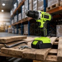 Perceuse-visseuse sans fil à vitesse variable, tournevis électrique 21V, couple maximal 28Nm, outil électrique compact réversible pour la rénovation de la maison