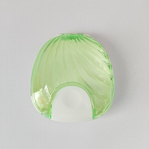 Dental Push Button <b>Toothbrush</b> <b>Case</b> Shell Shaped Transparent 78mm Inner Diameter Storage Box <b>With</b> Lid For Oral Hygiene - Product Image 3