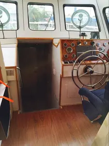 Barco piloto de alta velocidad de fibra de vidrio de 50 pies, venta al por mayor, motor fueraborda de Malasia