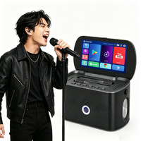Speaker Karaoke Layar Sentuh Terlaris dengan Mic, Speaker Pesta Karaoke dengan WiFi, Pemutar Video, Speaker Karaoke