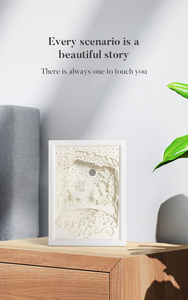Picture <strong>Wall</strong> Art Decorative Electrical Box <strong>Lights</strong> Abs Decorative Lamp <strong>3D</strong> Paper Cut Frame <strong>Light</strong> With 2 Colors <strong>Light</strong> - Product Image 6