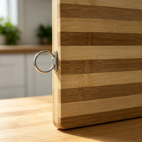 Planche à découper en bambou robuste et durable pour la cuisine quotidienne, construction solide, préparation de viande, légumes et fruits