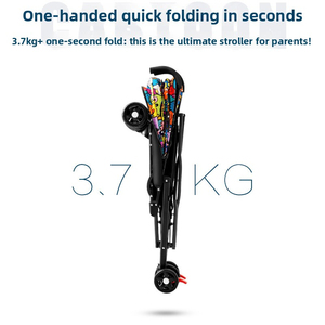 Cochecito de Bebé Ultraligero Plegable 3 en 1, Sistema de Viaje con Posiciones de Sentado y Acostado, Certificado EN1888, Compacto y Portátil para Bebés y Niños Pequeños - Product Image 6