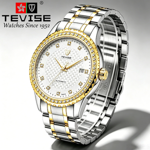<span class=keywords><strong>Montre</strong></span> Tourbillon Premium TEVISE pour Hommes, <span class=keywords><strong>Montre</strong></span> Personnalisée avec Diamants, <span class=keywords><strong>Montre</strong></span> Mécanique Automatique pour Hommes, Acier Inoxydable - Product Image 4