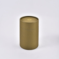 Emballage de tube en papier recyclable Boîtes de cylindre en carton rondes vides imprimées sur mesure pour thé et bougie