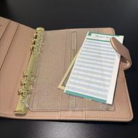 Pochettes à fermeture éclair en PVC scintillant A5 A6 A7, pochettes doubles, enveloppes budgétaires pour argent, enveloppes pour documents
