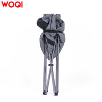 Chaise de camping pliable surdimensionnée chauffante WOQI, portable, robuste, avec appui-tête rembourré épais, logo personnalisé