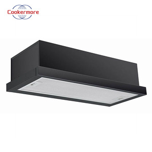 Capot de cuisinière en Inox peint en noir Type télescopique Économie d'énergie d'échappement à fort débit d'air pour l'évent à la maison et à l'hôtel - Product Image 3