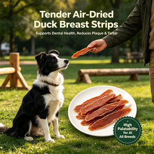 Viande séchée de poitrine de canard N4P pour chiens, disponible en gros et en OEM, friandises d'entraînement pour chiots à faible teneur en gras, favorise la santé dentaire - Product Image 4