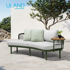 Conjunto de Muebles de Jardín para Exteriores, Aluminio, Tapicería de Tela, Ratán, Diseño Industrial para Patio, Villa, Salón - Product Image 1