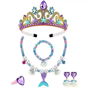Corona di compleanno bambini corona <span class=keywords><strong>sirena</strong></span> gioielli corona <span class=keywords><strong>principessa</strong></span> corona per bambini accessori per capelli Spot all'ingrosso - Product Image 5