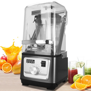 Mixeur Commercial 1L 3L de Capacité, Lames de Mélange Multiples, Type Agitateur avec Protection Anti-éclaboussures, Broyeur à Glace Haute Puissance - Product Image 1