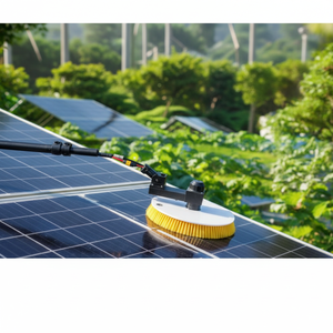 Kit de nettoyage de panneaux solaires, brosse de nettoyage pour fenêtres, nettoyage motorisé des panneaux solaires - Product Image 1