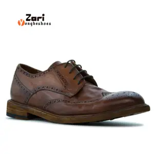 Chaussures Goodyear professionnelles faites à la main pour hommes, souliers italiens en cuir véritable, faites à la main, Style italien,