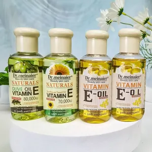 Private Label Beauty Skin Whitening SPA Vitamin E Olive Body Massage Oils Moisturizing Natural Essential Hair Oil