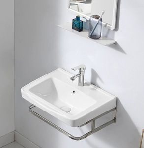 Lavabo Moderno in Ceramica GJGC, <span class=keywords><strong>Piccolo</strong></span> e Montato a Parete per Piccoli Appartamenti e Hotel - Product Image 4