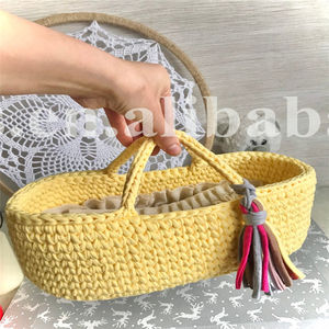 Panier <span class=keywords><strong>de</strong></span> poupées en <span class=keywords><strong>crochet</strong></span>, panier <span class=keywords><strong>de</strong></span> poupée, lit <span class=keywords><strong>de</strong></span> berceau, pour poupées, jouets, nouveau design, 2021, PH890 - Product Image 2