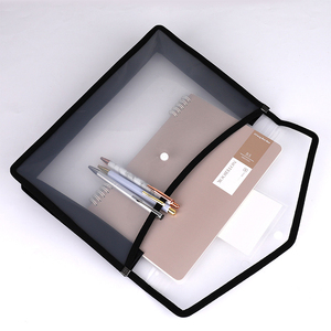 Tùy chỉnh A4 Kích thước <span class=keywords><strong>PP</strong></span> phong bì tập tin túi tốt bán không thấm nước đầy màu sắc trong suốt tài liệu kinh doanh Quản Lý Chủ - Product Image 1