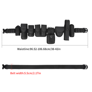 Sivi เข็มขัดไนลอนสำหรับผู้ชาย, 8 in 1ผ้าออกซ์ฟอร์ดสำหรับทำกิจกรรมกลางแจ้งมีชั้นเชิงพร้อมกระเป๋าใส่ - Product Image 3