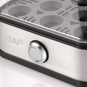 หม้อต้ม RAF 300W สำหรับไข่ได้สูงสุด 8 ฟอง พร้อมปุ่มควบคุมเดียว ใช้งานง่าย และระบบป้องกันความร้อนเกินสำหรับการทำอาหารสองเท่า - Product Image 6