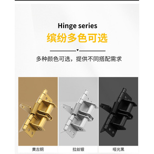 Charnière à ressort robuste pour porte, 4 pouces, réglable, design industriel, en fer, angle d'ouverture de 180 degrés - Product Image 5
