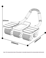 Vente en gros usine : Roue de fitness en ABS pour usage domestique et salle de sport, six roues, huit axes, rebond puissant, freinage automatique, durable