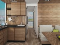 Maison de vacances, mer, hôtel, maison flottante, océan, eau, bateau, maison flottante, hôtel, Mobile, maison modulaire, bateau, petite maison