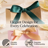 Boîtes en papier pour bonbons et friandises, 3 couleurs mélangées, avec ruban, pour cadeaux de fête, emballages de friandises, sacs en papier pour mariage, anniversaire, décoration
