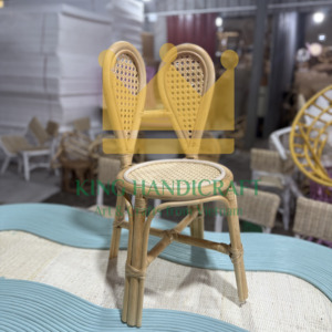 Venta al por mayor hecho a mano ratán chico silla bebé niño asiento mimbre natural niños muebles para eventos - Product Image 6