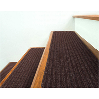 Marches d'escalier en polyester antidérapantes modernes pour la maison avec support auto-adhésif, épaisseur 3-5 mm