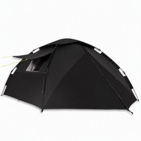 Tenda Camping Otomatis Anti Air Oxford Lapis Ganda 3-4 Orang Satu Kamar Tidur Ruang Luas Keluarga untuk Backpacking Hiking