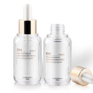 Vente en gros de flacons compte-gouttes en verre dépoli transparent avec embout en aluminium doré brillant, 20/410, 15 ml, 30 ml, pour huiles essentielles personnelles - Product Image 2