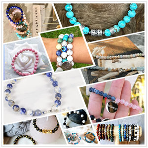 AsVrai U 4/6/8/10/12mm perles de pierre d'angélite lavande naturelle perles rondes en vrac pour la fabrication de bijoux résultats bricolage Bracelet fait à la main - Product Image 6