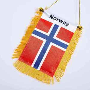 Drapeau de voiture double face mini pays du monde entier, à suspendre sur la vitre arrière, pour décoration de rétroviseur, vente en gros à prix abordable - Product Image 4