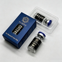 Boîte d'emballage rigide en papier pour peptides lyophilisés OEM, pour flacon de 3 ml, usage de recherche uniquement