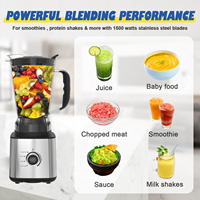 Robot culinaire électrique multifonction 6-en-1 GTDB20-A3 1400W, mixeur, hachoir, presse-agrumes, broyeur de fruits, sans BPA, usage domestique