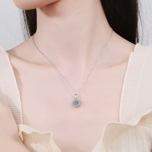 Collar con Colgante de Diamante de Zirconia, Joyería de Moda de Plata 925 - Product Image 4