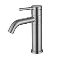 Offre Spéciale acier inoxydable 304 monotrou mitigeur 360 degrés rotation fil dessin robinets salle de bain bassin robinets robinet d'eau