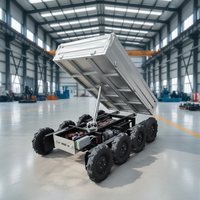 Véhicule de transport tout-terrain électrique télécommandé auto-chargeur agricole en acier certifié CE 1000 kg, neuf, pour la vente en gros